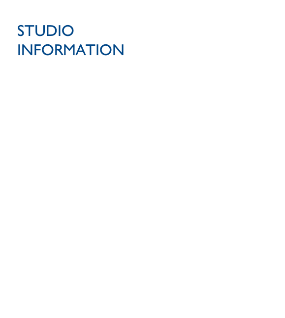 STUDIO INFORMATION
